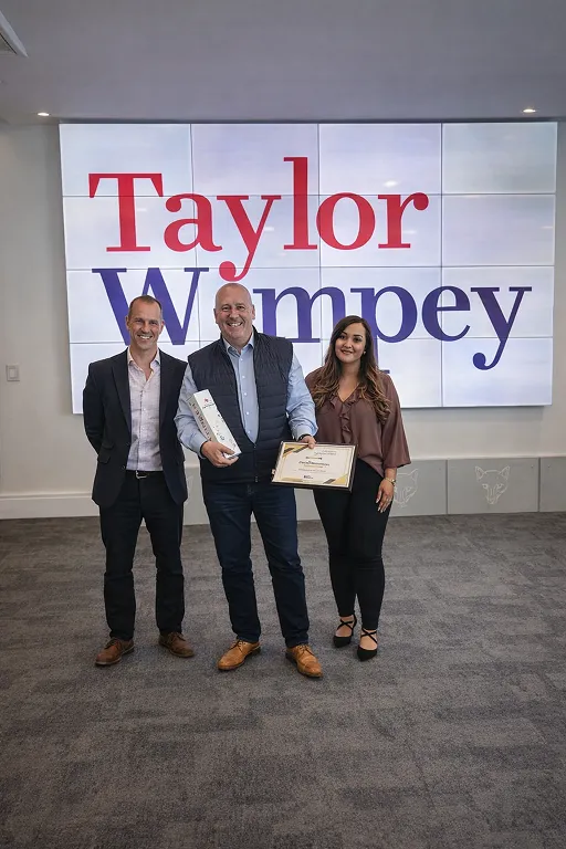 Three awards from taylor wimpey